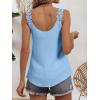 imageANRABESS Womens Tank Tops Lace Shoulder Scoop Neck Flowy Sleeveless Tops Casual Cute Tanks Summer Outfits Beach Vacation 2026Bright Blue