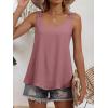 imageANRABESS Womens Tank Tops Lace Shoulder Scoop Neck Flowy Sleeveless Tops Casual Cute Tanks Summer Outfits Beach Vacation 2026Dusty Rose