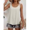 imageANRABESS Womens Tank Tops Lace Shoulder Scoop Neck Flowy Sleeveless Tops Casual Cute Tanks Summer Outfits Beach Vacation 2026Light Yellow