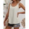 imageANRABESS Womens Tank Tops Lace Shoulder Scoop Neck Flowy Sleeveless Tops Casual Cute Tanks Summer Outfits Beach Vacation 2026Light Yellow