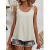 imageANRABESS Womens Tank Tops Lace Shoulder Scoop Neck Flowy Sleeveless Tops Casual Cute Tanks Summer Outfits Beach Vacation 2026Light Yellow