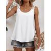 imageANRABESS Womens Tank Tops Lace Shoulder Scoop Neck Flowy Sleeveless Tops Casual Cute Tanks Summer Outfits Beach Vacation 2026White