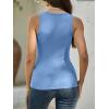 imageANRABESS Womens Tank Tops Summer Workout Scoop Neck Ribbed Tight Knit Sleeveless Going Out Basic Tee Shirts Vacation ClothesSky Blue