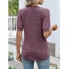 imageANRABESS Womens Tops Puff Short Sleeve Henley Shirt Dressy Casual Blouses Summer Sweater 2026 Spring Business Cute TunicsPurple