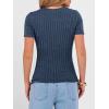 imageANRABESS Womens Tops Short Sleeve Crewneck Shirts Slim Fit Ribbed Knit Lightweight Sweater 2026 Summer Dressy Casual TShirtsDark Blue
