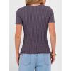 imageANRABESS Womens Tops Short Sleeve Crewneck Shirts Slim Fit Ribbed Knit Lightweight Sweater 2026 Summer Dressy Casual TShirtsPurple