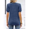 imageANRABESS Womens Tops Short Sleeve Sweaters Dressy Casual V Neck Summer Tunic Blouses Cute Work Shirts 2026 Trendy ClothesBlue