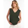 imageANRABESS Womens V Neck Tank Tops Sleeveless Knit Summer Sweater Shirts 2026 Trendy Business Casual Dressy Work OutfitsArmy Green