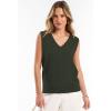 imageANRABESS Womens V Neck Tank Tops Sleeveless Knit Summer Sweater Shirts 2026 Trendy Business Casual Dressy Work OutfitsArmy Green