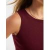 imageANRABESS Womens Wool Blend Tank Tops Sweaters Sleeveless Soft Fitted Business Casual Sweater Shirts 2026 Summer ClothesWine Red