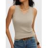 imageANRABESS Womens Wool Blend Tank Tops V Neck Sleeveless Sweater Business Casual Work Knit Shirts Slim Fit 2026 Summer OutfitsAlmond