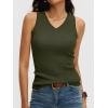 imageANRABESS Womens Wool Blend Tank Tops V Neck Sleeveless Sweater Business Casual Work Knit Shirts Slim Fit 2026 Summer OutfitsArmy Green