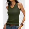 imageANRABESS Womens Wool Blend Tank Tops V Neck Sleeveless Sweater Business Casual Work Knit Shirts Slim Fit 2026 Summer OutfitsArmy Green