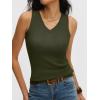 imageANRABESS Womens Wool Blend Tank Tops V Neck Sleeveless Sweater Business Casual Work Knit Shirts Slim Fit 2026 Summer OutfitsArmy Green