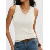 imageANRABESS Womens Wool Blend Tank Tops V Neck Sleeveless Sweater Business Casual Work Knit Shirts Slim Fit 2026 Summer OutfitsCream White