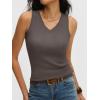 imageANRABESS Womens Wool Blend Tank Tops V Neck Sleeveless Sweater Business Casual Work Knit Shirts Slim Fit 2026 Summer OutfitsDrak Taupe