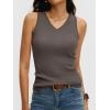 imageANRABESS Womens Wool Blend Tank Tops V Neck Sleeveless Sweater Business Casual Work Knit Shirts Slim Fit 2026 Summer OutfitsDrak Taupe