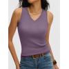 imageANRABESS Womens Wool Blend Tank Tops V Neck Sleeveless Sweater Business Casual Work Knit Shirts Slim Fit 2026 Summer OutfitsGrey Purple