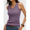 imageANRABESS Womens Wool Blend Tank Tops V Neck Sleeveless Sweater Business Casual Work Knit Shirts Slim Fit 2026 Summer OutfitsGrey Purple