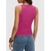 imageANRABESS Womens Wool Blend Tank Tops V Neck Sleeveless Sweater Business Casual Work Knit Shirts Slim Fit 2026 Summer OutfitsHot Pink