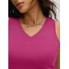 imageANRABESS Womens Wool Blend Tank Tops V Neck Sleeveless Sweater Business Casual Work Knit Shirts Slim Fit 2026 Summer OutfitsHot Pink