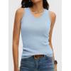 imageANRABESS Womens Wool Blend Tank Tops V Neck Sleeveless Sweater Business Casual Work Knit Shirts Slim Fit 2026 Summer OutfitsLight Blue