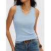 imageANRABESS Womens Wool Blend Tank Tops V Neck Sleeveless Sweater Business Casual Work Knit Shirts Slim Fit 2026 Summer OutfitsLight Blue