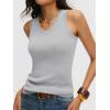 imageANRABESS Womens Wool Blend Tank Tops V Neck Sleeveless Sweater Business Casual Work Knit Shirts Slim Fit 2026 Summer OutfitsLight Grey
