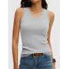 imageANRABESS Womens Wool Blend Tank Tops V Neck Sleeveless Sweater Business Casual Work Knit Shirts Slim Fit 2026 Summer OutfitsLight Grey