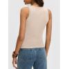 imageANRABESS Womens Wool Blend Tank Tops V Neck Sleeveless Sweater Business Casual Work Knit Shirts Slim Fit 2026 Summer OutfitsParchment