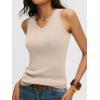 imageANRABESS Womens Wool Blend Tank Tops V Neck Sleeveless Sweater Business Casual Work Knit Shirts Slim Fit 2026 Summer OutfitsParchment
