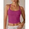 imageANRABESS Womens Workout Tops Ribbed Crop Tank Backless Sleeveless Scoop Neck Going Out Camis Shirts 2026 Summer Gym ClothesHot Pink