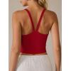 imageANRABESS Womens Workout Tops Ribbed Crop Tank Backless Sleeveless Scoop Neck Going Out Camis Shirts 2026 Summer Gym ClothesRed