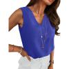imageANRABESS Tank Top for Women Dressy Casual Business Work Blouses Sleeveless V Neck Textured Tops 2026 Spring Summer OutfitsRoyal Blue