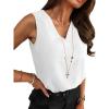imageANRABESS Tank Top for Women Dressy Casual Business Work Blouses Sleeveless V Neck Textured Tops 2026 Spring Summer OutfitsWhite