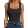 imageANRABESS Tank Tops for Women 2026 Summer Square Neck Sleeveless Rib Knit Basic Slim Fit Shirts Casual Basic Workout ClothesBlack