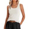 imageANRABESS Tank Tops for Women Wool Blend Sweaters Sleeveless Casual Summer Fitted Shirts 2026 Spring Beach Vacation ClothesParchment