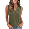 imageANRABESS Women Henley Tank Sleeveless Tops 2026 Casual Summer Work ShirtsArmy Green