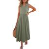 imageANRABESS Womens Casual Dress Summer Sleeveless V Neck Sundress Aline Flowy Beach Maxi Dresses Travel 2026 Vacation OutfitsOlive