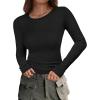 imageANRABESS Womens Long Sleeve Shirts Crew Neck Fitted Knit Casual TShirt Going Out Tops Basic Tees Fall Fashion Outfits 2025Black
