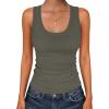 imageANRABESS Womens Sleeveless Scoop Neck Tank Tops 2026 Summer Casual Basic Slim Fit Ribbed Knit Racerback Workout Cami ShirtsArmy Green