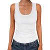 imageANRABESS Womens Sleeveless Scoop Neck Tank Tops 2026 Summer Casual Basic Slim Fit Ribbed Knit Racerback Workout Cami ShirtsWhite