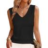 imageANRABESS Womens V Neck Tank Tops Sleeveless Knit Summer Sweater Shirts 2026 Trendy Business Casual Dressy Work OutfitsBlack