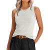 imageANRABESS Womens Wool Blend Tank Tops Sweaters Sleeveless Soft Fitted Business Casual Sweater Shirts 2026 Summer ClothesCream White