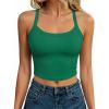 imageANRABESS Womens Workout Tops Ribbed Crop Tank Backless Sleeveless Scoop Neck Going Out Camis Shirts 2026 Summer Gym ClothesGreen