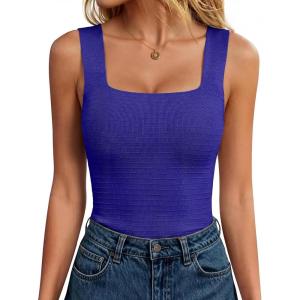 imageANRABESS Tank Tops for Women 2026 Summer Square Neck Sleeveless Rib Knit Basic Slim Fit Shirts Casual Basic Workout ClothesRoyal Blue