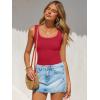 imageANRABESS Bodysuits for Women Summer Ribbed Knit Scoop Neck Sleeveless Sexy Slim Fitted Tank Tops 2026 Teen Girls Body SuitsRed