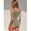 imageANRABESS Bodysuits for Women Summer Ribbed Knit Scoop Neck Sleeveless Sexy Slim Fitted Tank Tops 2026 Teen Girls Body SuitsSage Green