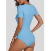 imageANRABESS Bodysuits for Women V Neck Short Sleeve Body Suit Tops Slim Fit Ribbed Knit Soft Basic TShirts 2026 Summer OutfitsSky Blue