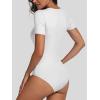imageANRABESS Bodysuits for Women V Neck Short Sleeve Body Suit Tops Slim Fit Ribbed Knit Soft Basic TShirts 2026 Summer OutfitsWhite